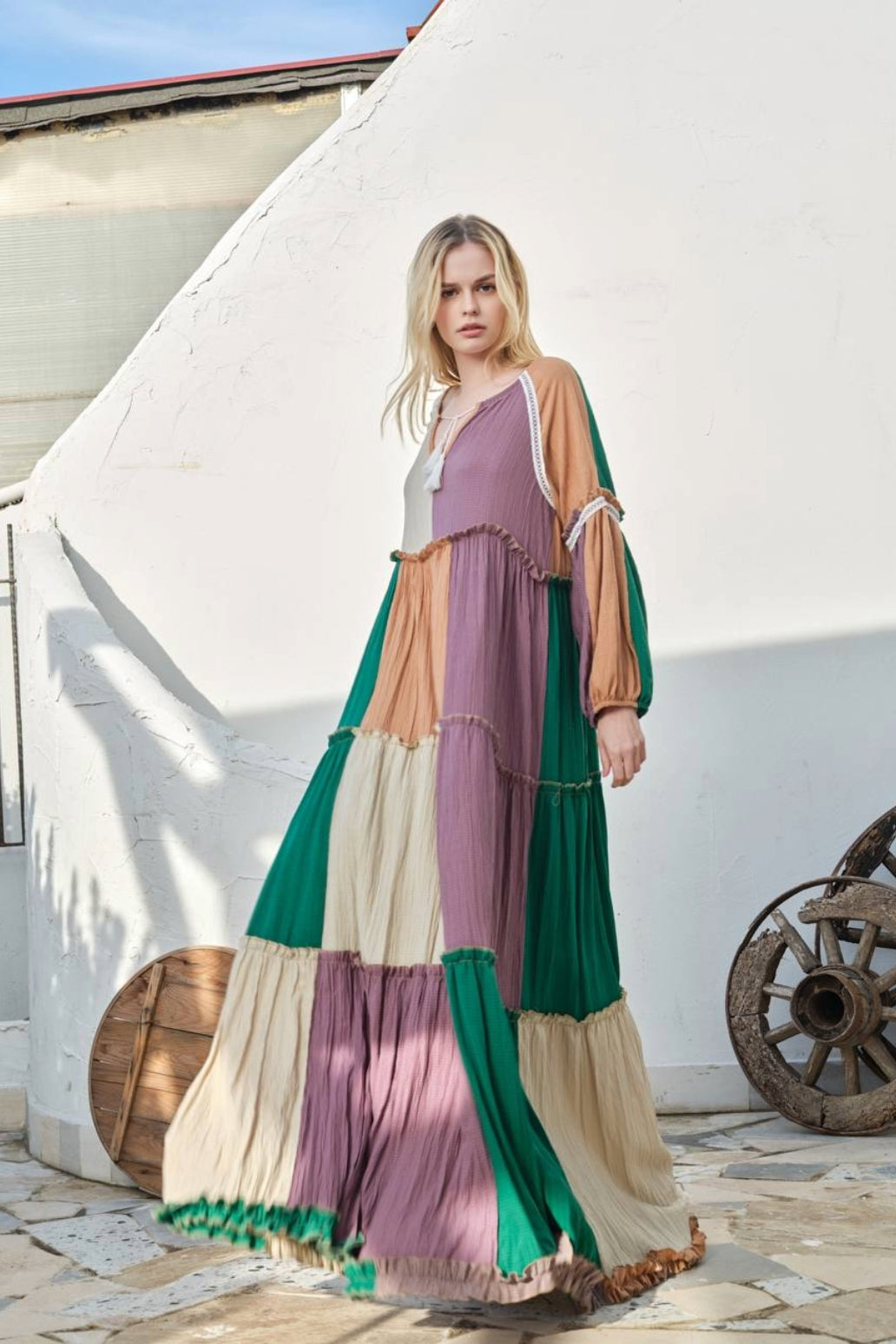 Bohemian Tiered Maxi Dress